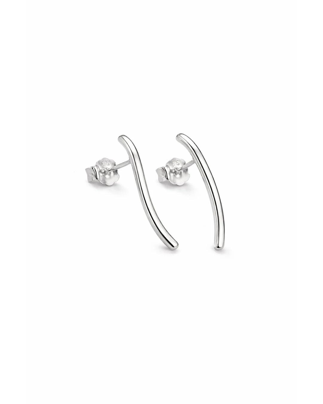 Graceful Tulip Bloom Stud Earrings – 925 Sterling Silver - 925 sterling silver | Silver Jems