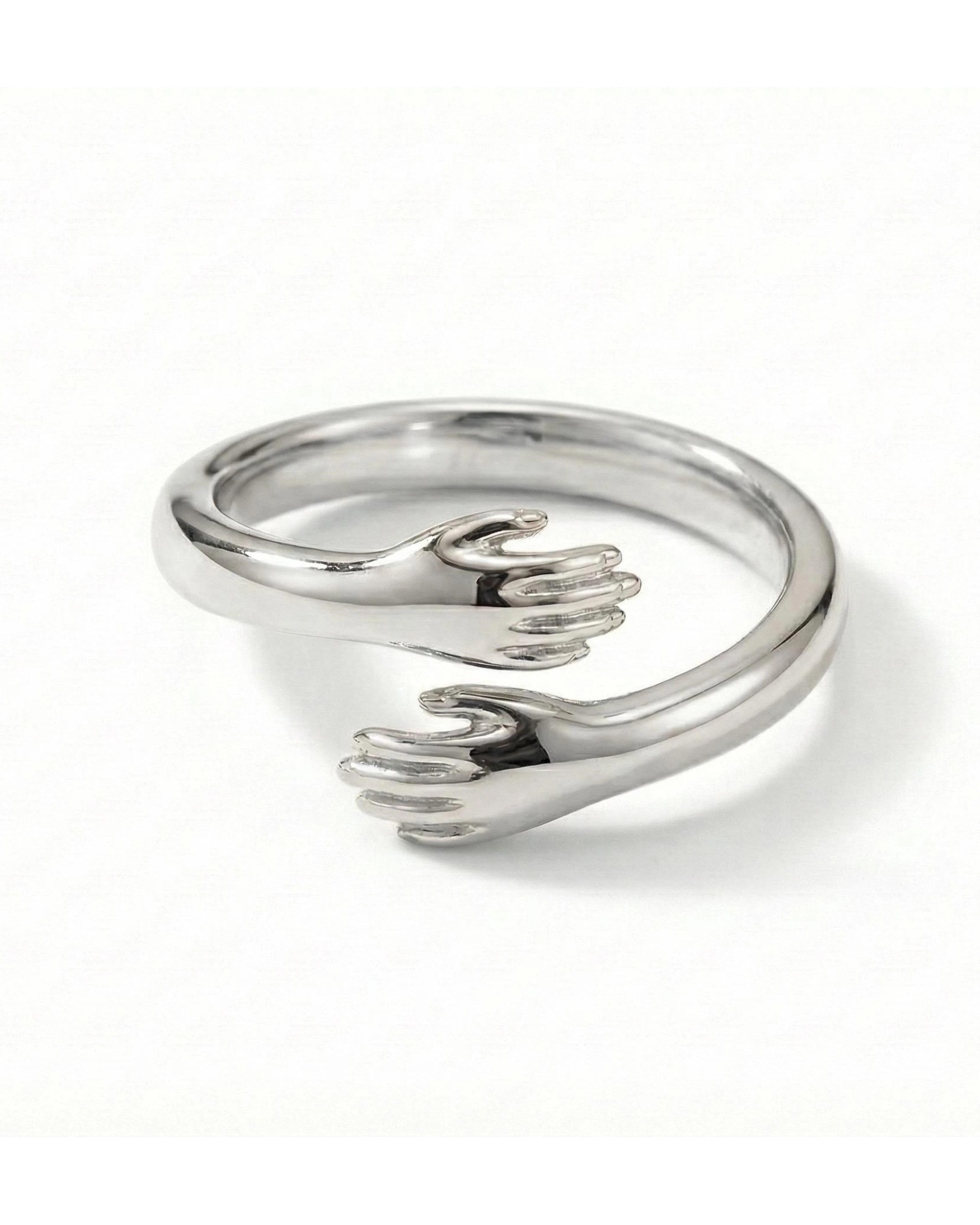 Everlasting Embrace Hug Ring – 925 Sterling Silver - 925 sterling silver | Silver Jems
