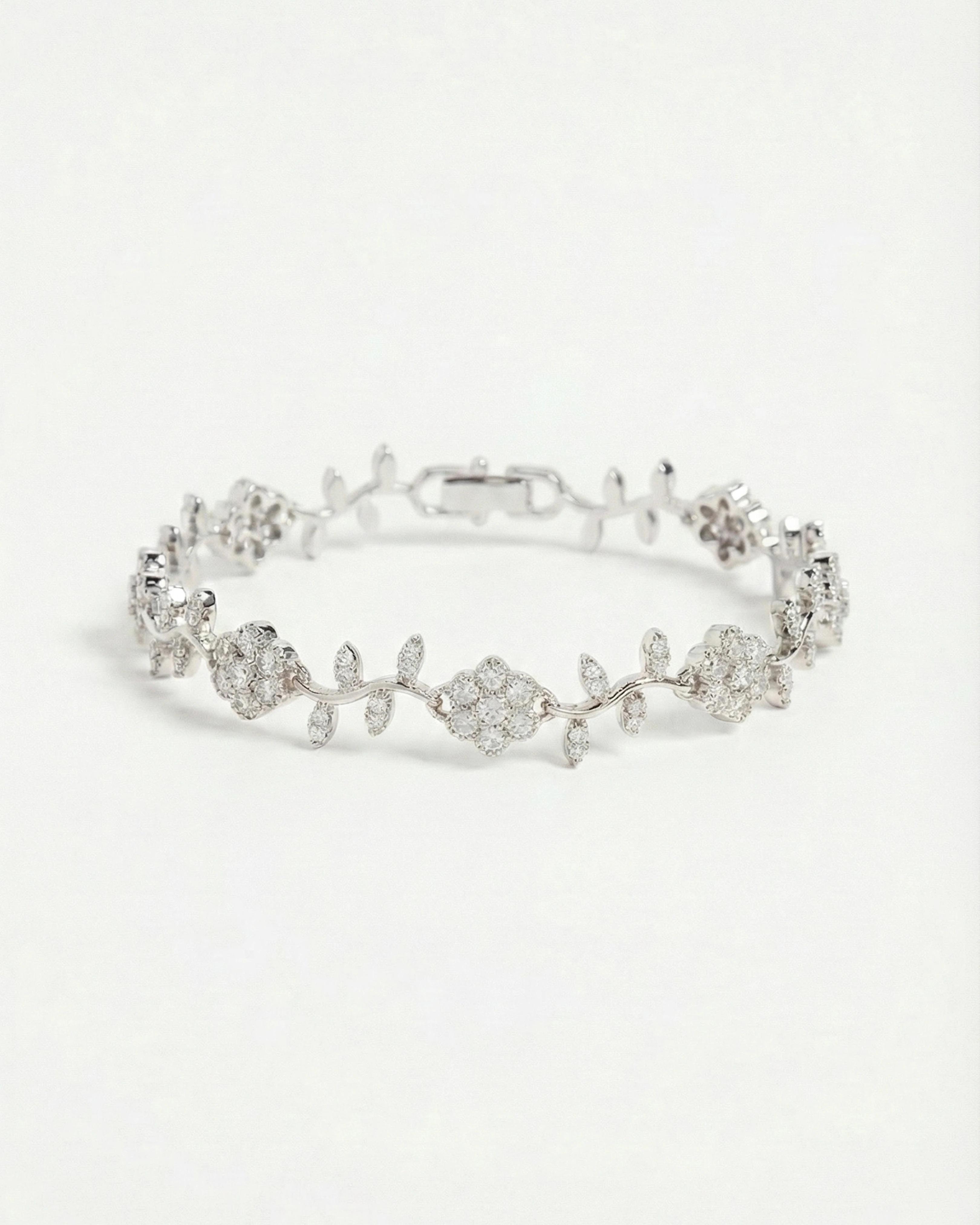 Golden Blossom Vine Bracelet – 925 Sterling Silver - 925 sterling silver | Silver Jems